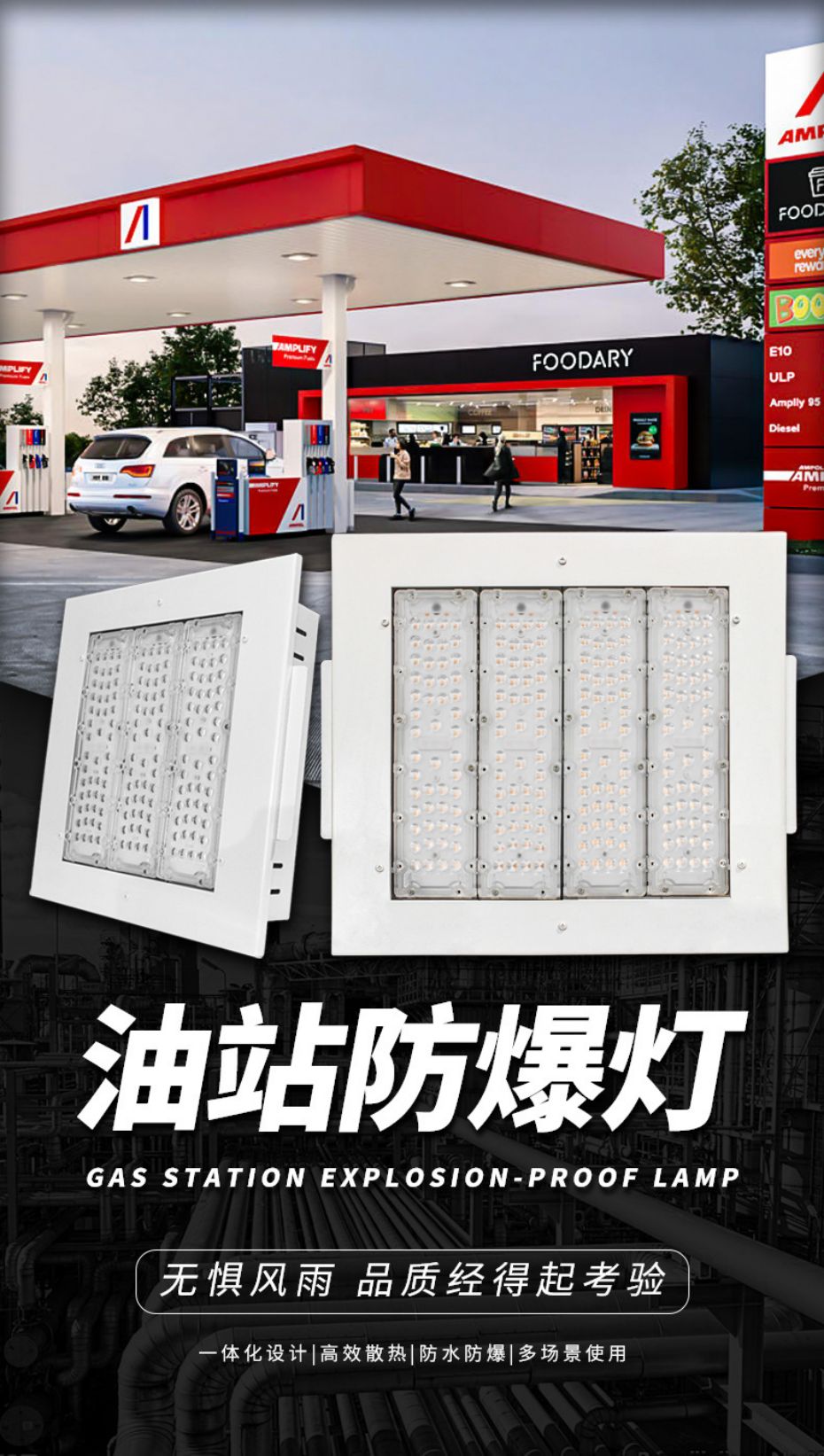 LED防爆灯BAD85103款LED防爆油站灯