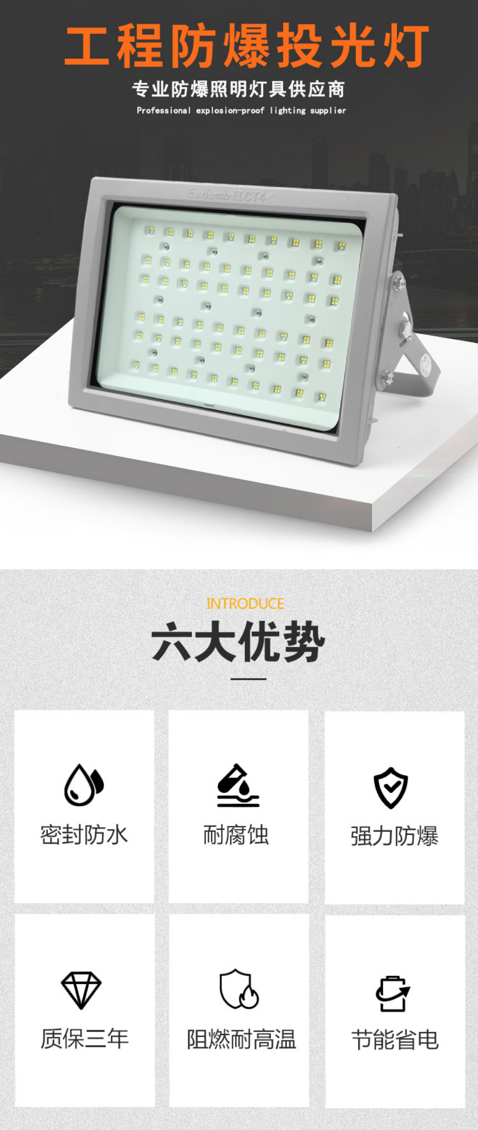 BAD8560 LED防爆泛光灯产品详情页