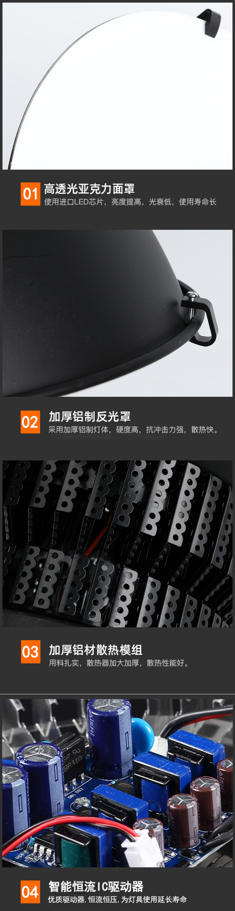 防眩款鳍片工矿灯