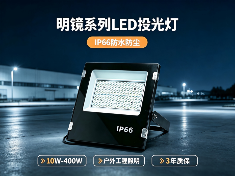MSD-TG-MJA明镜系列LED户外投光灯4:3竖版宣传海报