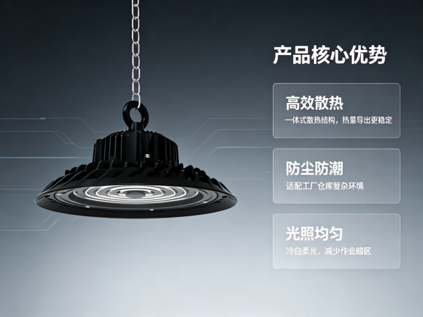 100W UFO高效工矿灯 节能高亮 防尘防潮飞碟工矿灯