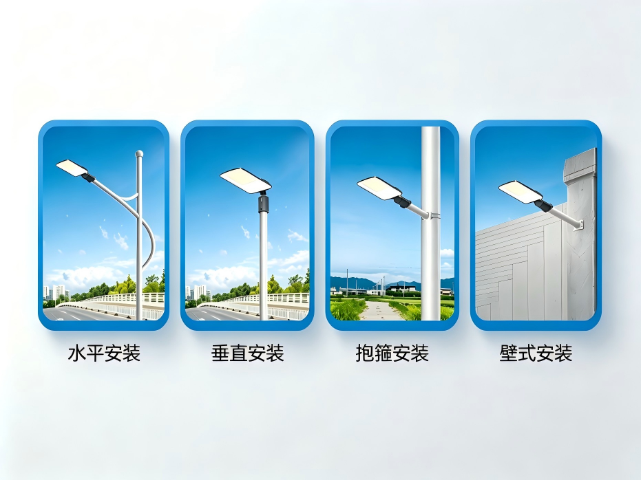 市政道路乡村园区道路亮化场景图